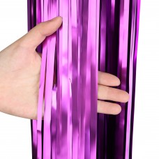 Занавес Дождик Фиолетовый, Матовый металл, 100*200 см, 1 шт. *