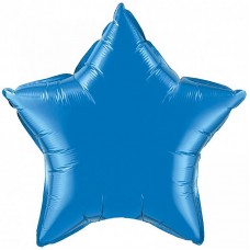 Шар И (18''/46 см) Звезда Синий, 1 шт. Flexmetal (Испания)