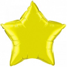 Шар И (18''/46 см) Звезда Золото, 1 шт. Flexmetal (Испания)