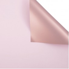 Пленка упаковочная двухсторонняя матовая Розовое золото, Розовый / 58*58 см / 20 листов (Китай)