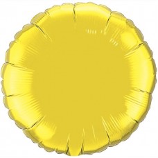 Шар И (9''/23 см) Мини-круг Золото, 1 шт. Flexmetal (Испания)