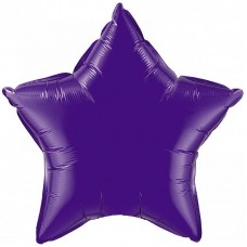 Шар И (18''/46 см) Звезда Фиолетовый, 1 шт. Flexmetal (Испания)