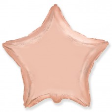Шар И (18''/46 см) Звезда Розовое золото, 1 шт. Flexmetal (Испания)