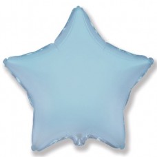 Шар И (18''/46 см) Звезда Светло-голубой, 1 шт. Flexmetal (Испания)