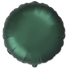 Шар И (18''/46 см) Круг, Темно-зеленый, Сатин, 1 шт. Flexmetal (Испания)