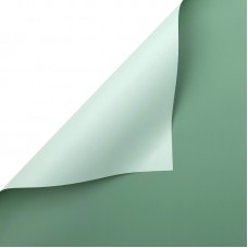Упаковочная пленка 65мкр (0,57*10 м) Двухцветная, Светло-зеленый/Зеленый, Матовый, 1 шт.